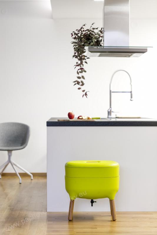 Domácí kompostér - Moderní vermikompostér - Světle zelený