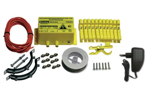 Elektrický ohradník na kuny - pro instalaci na střechu s adaptérem