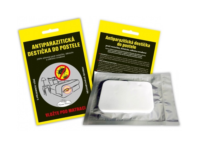 Na štěnice - Antiparazitická destička do postele - proti štěnicím a roztočům.