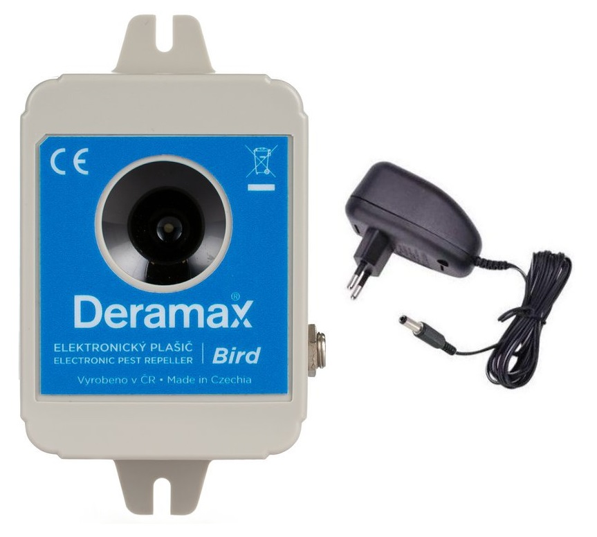 Deramax BIRD – odpuzovač ptáků (dosah až 300 m²)