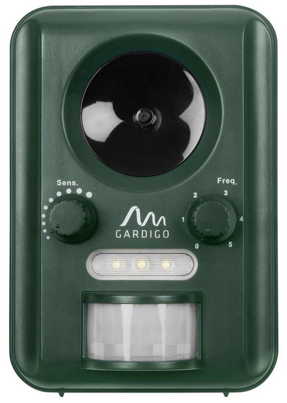 Venkovní ultrazvukový odpuzovač kun, psů, koček, netopýrů a ptáků.