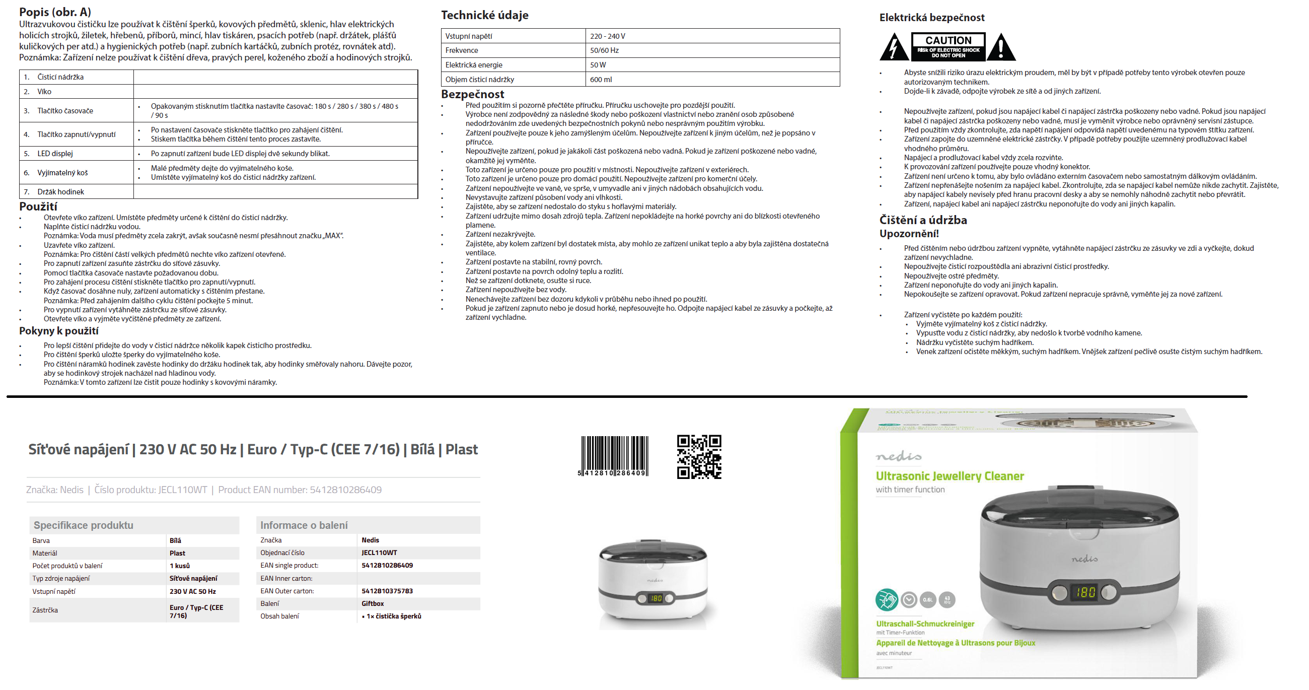 Ultrazvuková čistička 