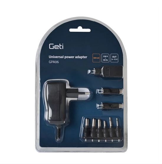 Adaptér napájecí 3-12V 600mA 