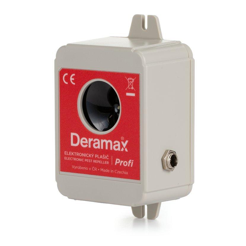 Deramax PROFI – voděodolný odpuzovač kun a hlodavců s adaptérem (dosah 650 m²)