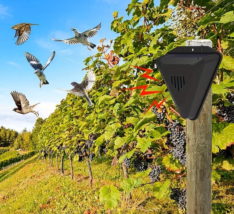 Automatický solární odpuzovač ptáků se zvukem (13 režimů)