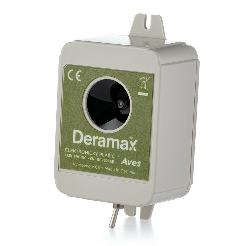 Deramax AVES – odpuzovač ptáků - dosah až 90 m²