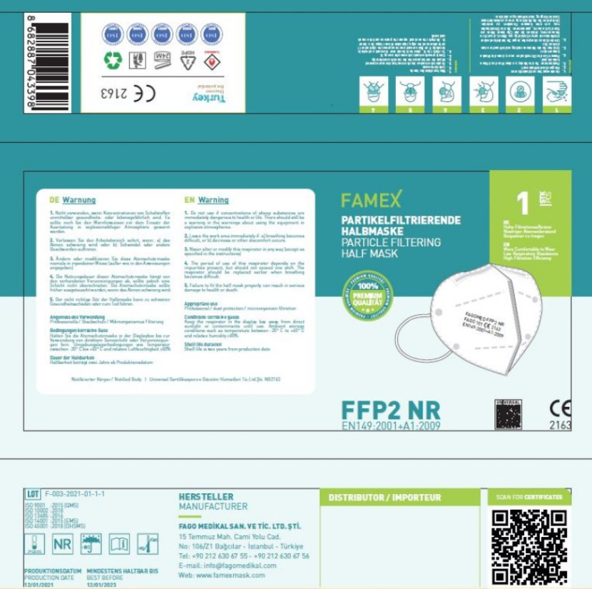 RESPIRÁTOR FFP2