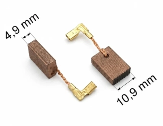 015 uhlíkové kartáče 4,9 x 10,9 mm